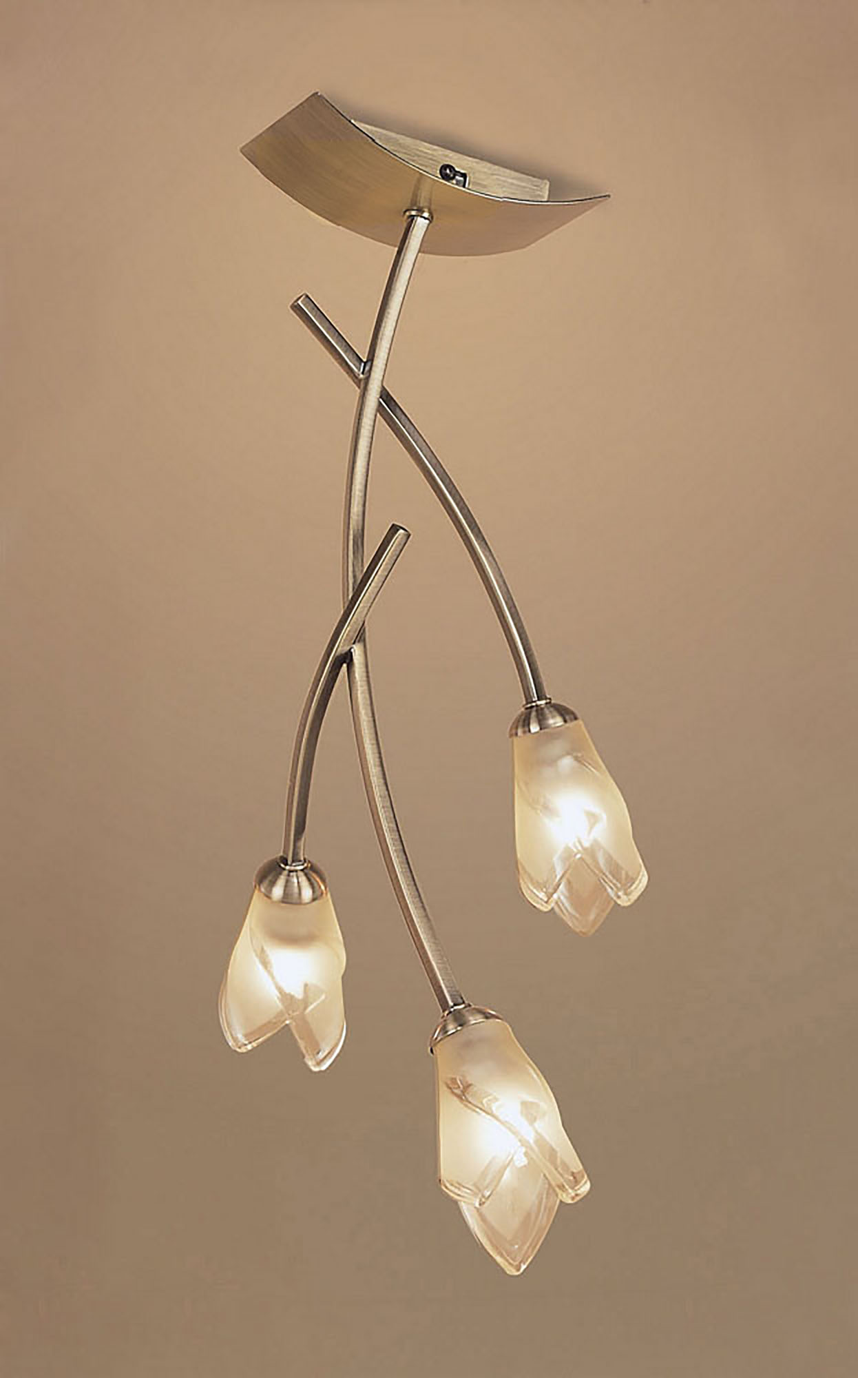 Pietra Antique Brass Ceiling Lights Mantra Semi Flush Fittings